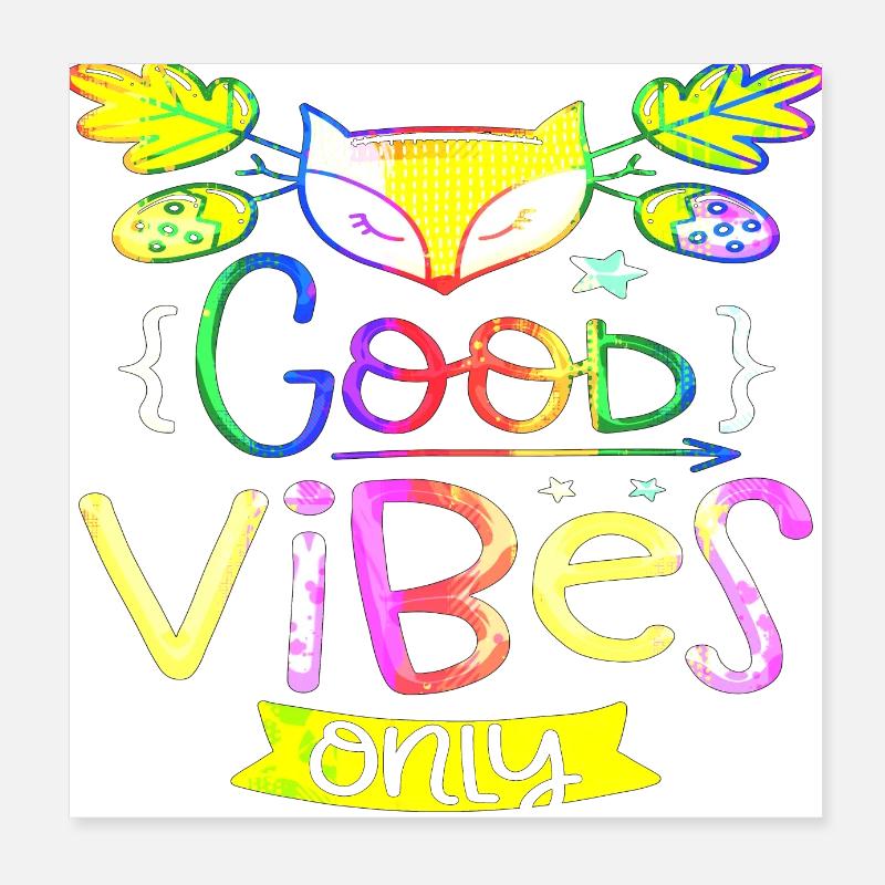 Pensez en dehors des sentiers battus pensées positives heureuses Poster 20 x 20 cm