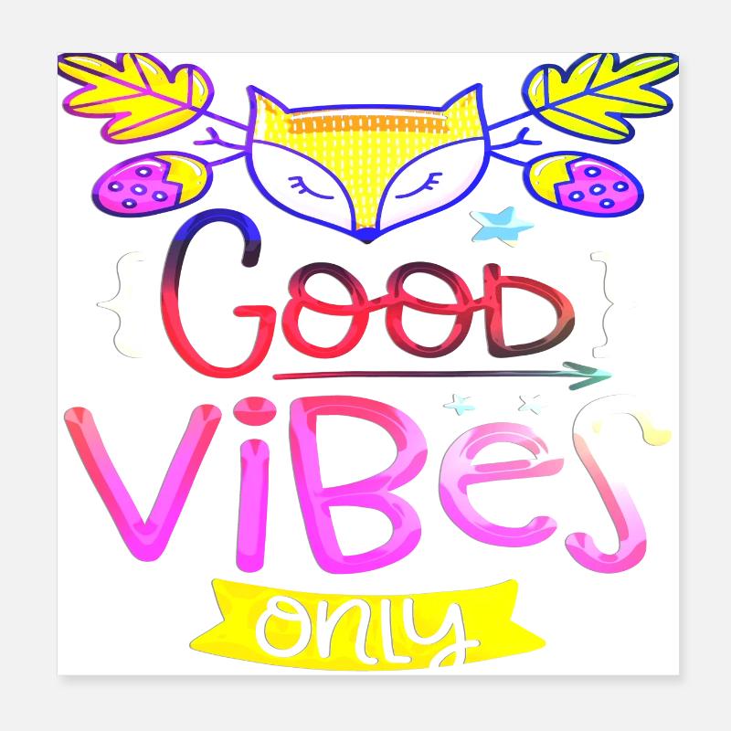 Pensez en dehors des sentiers battus pensées positives heureuses Poster 20 x 20 cm