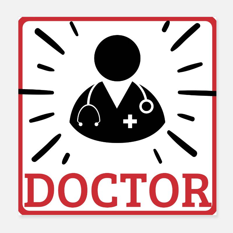 Docteur Poster 20 x 20 cm