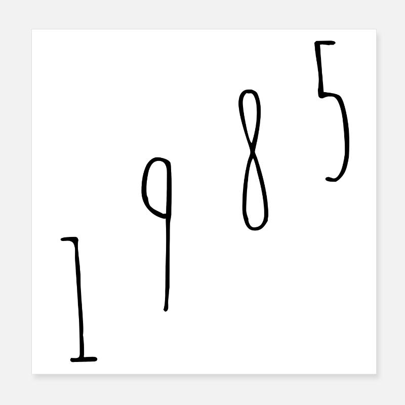 1985 Poster 20x20 cm
