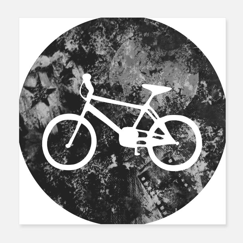 Fahrrad Design Poster 20x20 cm
