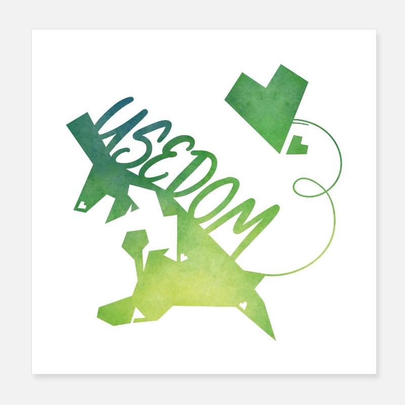 Usedom Poster 8" x 8" (20x20 cm)