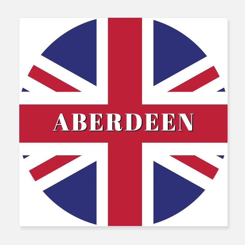 Aberdeen Poster 8" x 8" (20x20 cm)