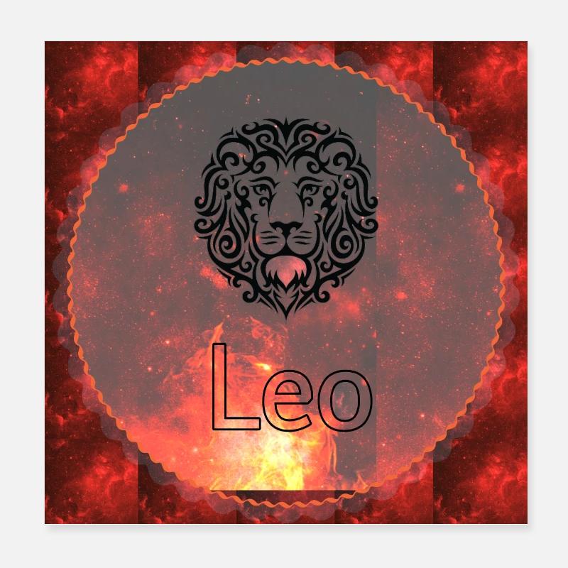 leo Poster 8" x 8" (20x20 cm)