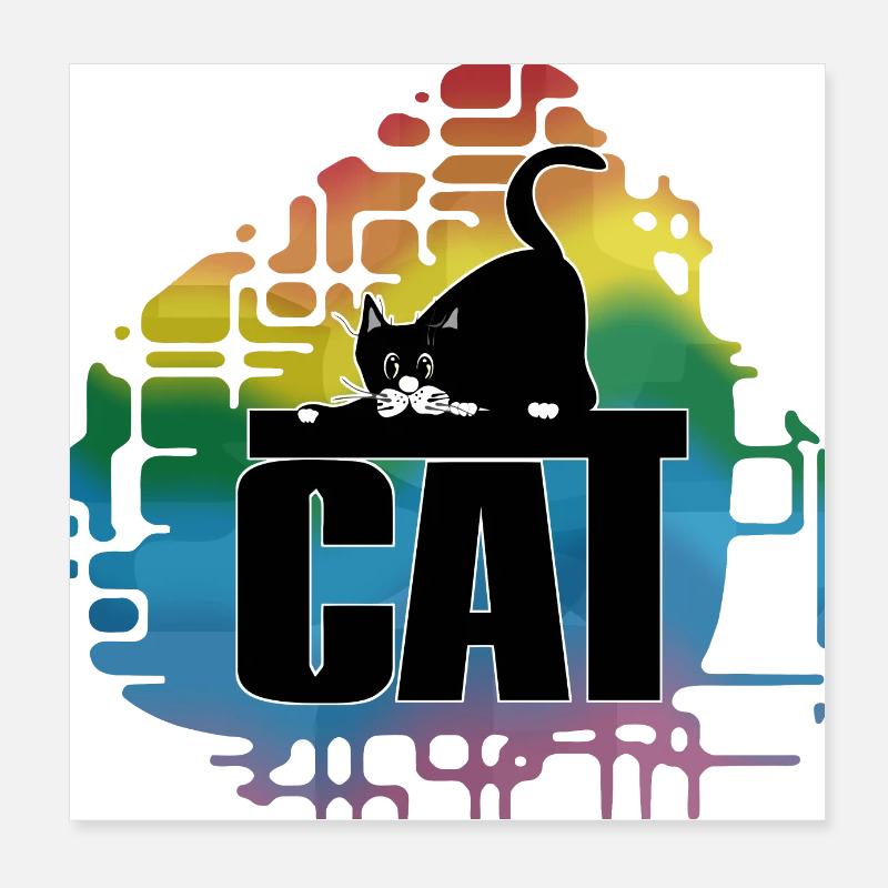 Katze Poster 20x20 cm