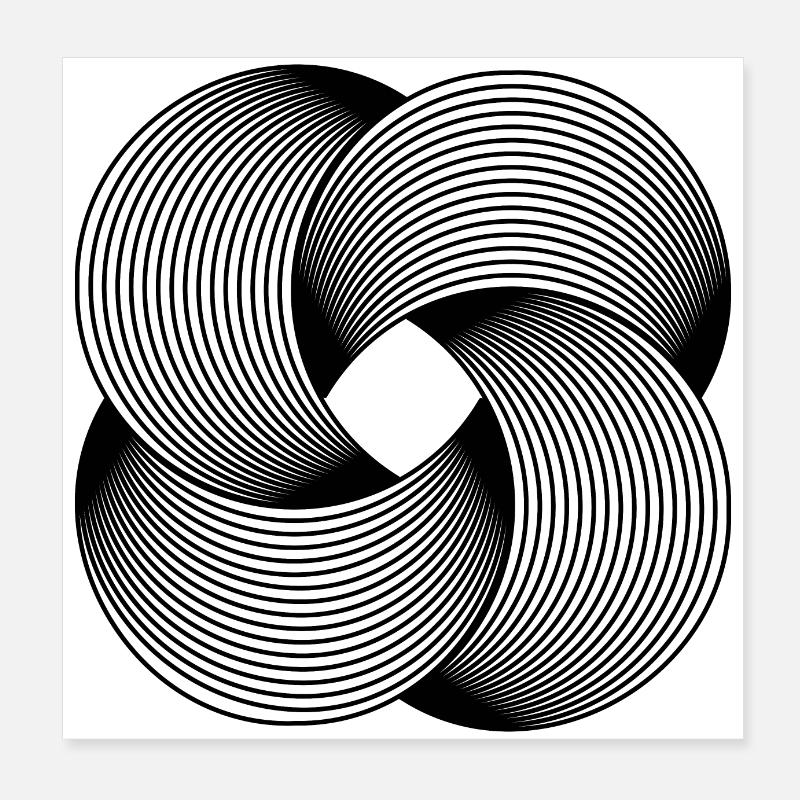 Graphic Art Poster 8" x 8" (20x20 cm)