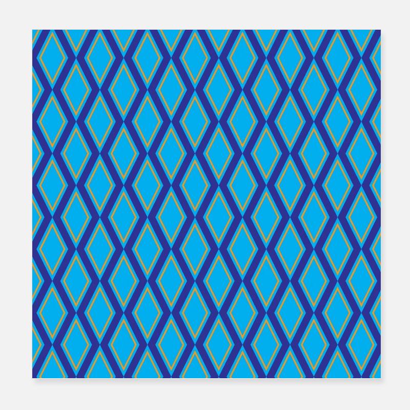 Diamantmuster Poster 20x20 cm