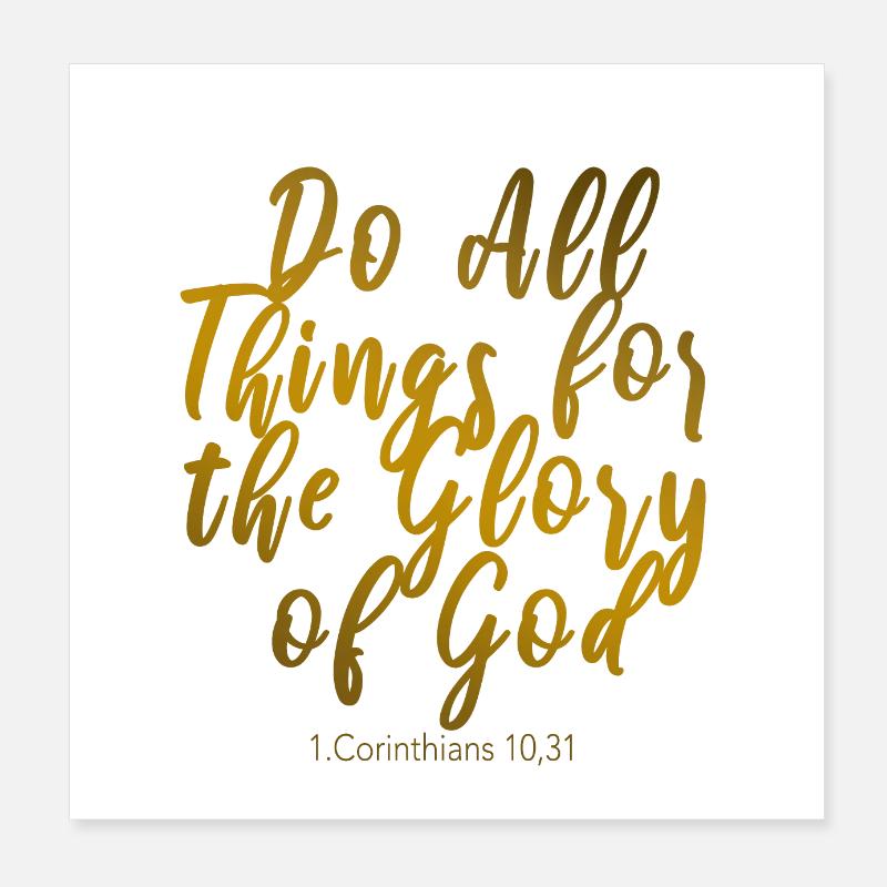 baptism gift Poster 20x20 cm