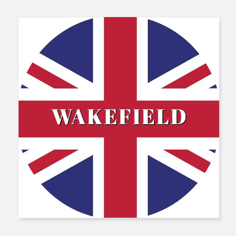 Wakefield Royaume-Uni Poster 20 x 20 cm