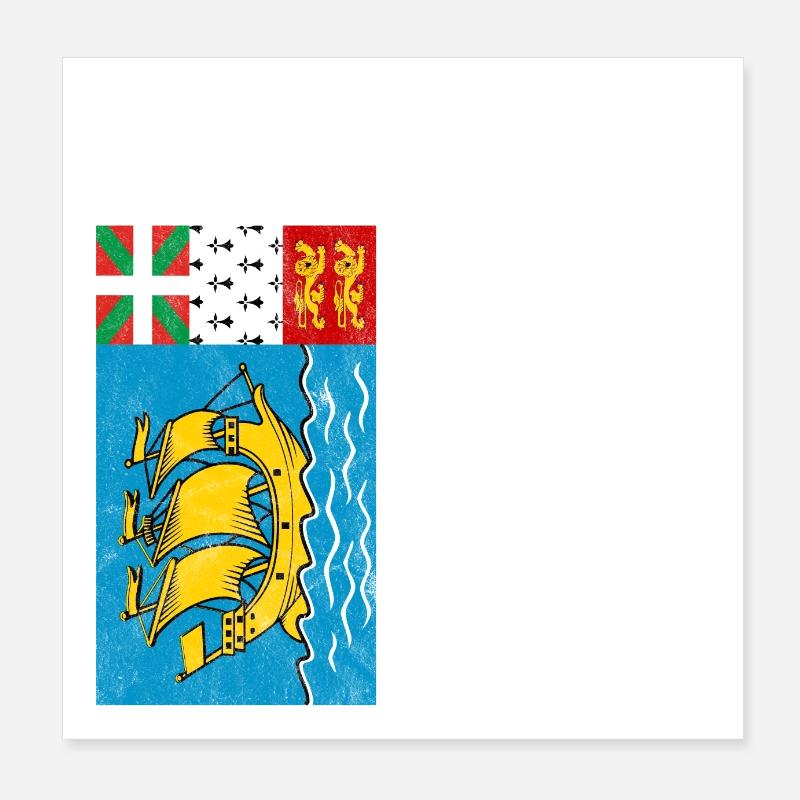 St. Pierre und Miquelon Poster 20x20 cm