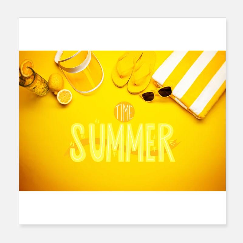summer time Poster 8" x 8" (20x20 cm)