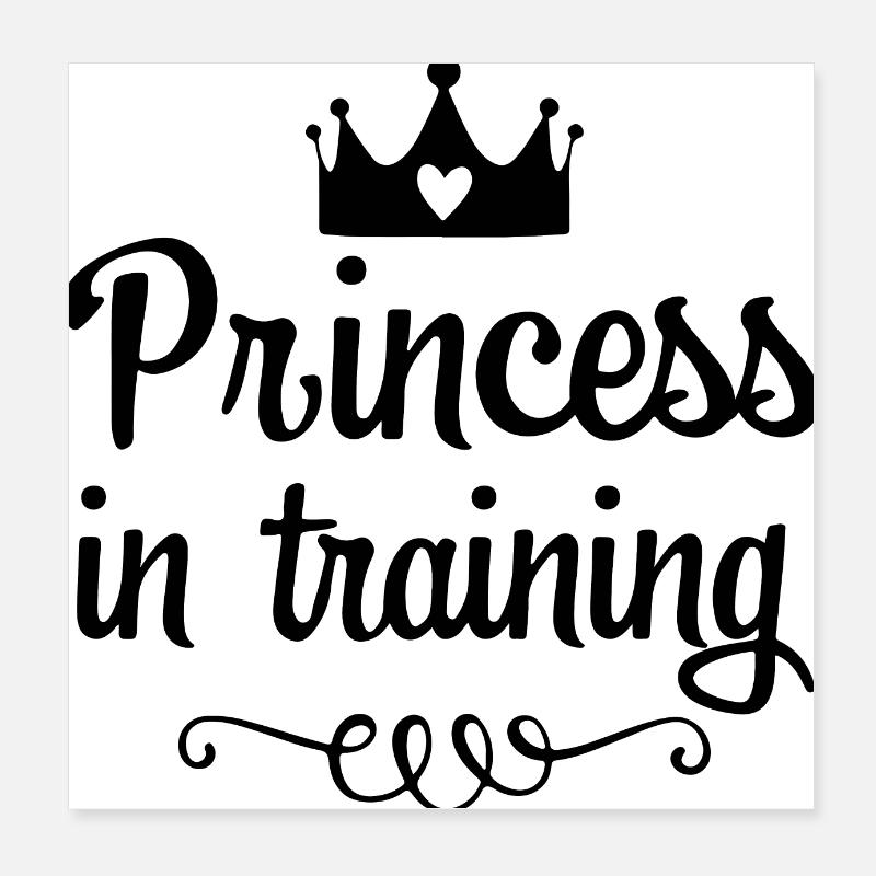 Princess in Training Poster 20x20 cm