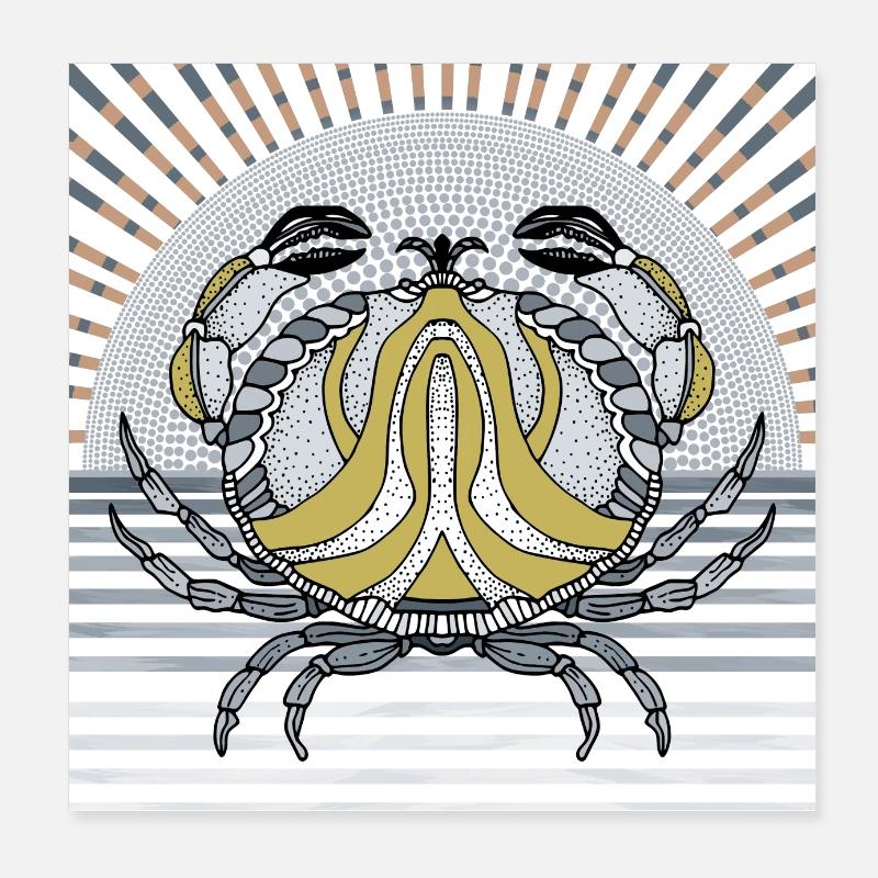 Crabe Poster 20 x 20 cm