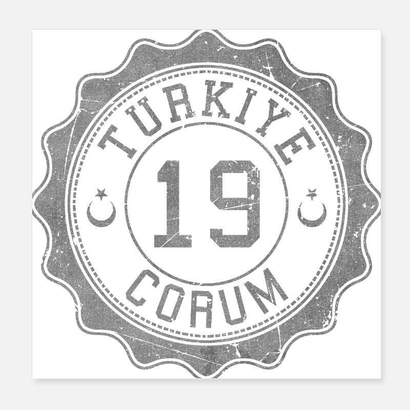 Çorum Poster 8" x 8" (20x20 cm)