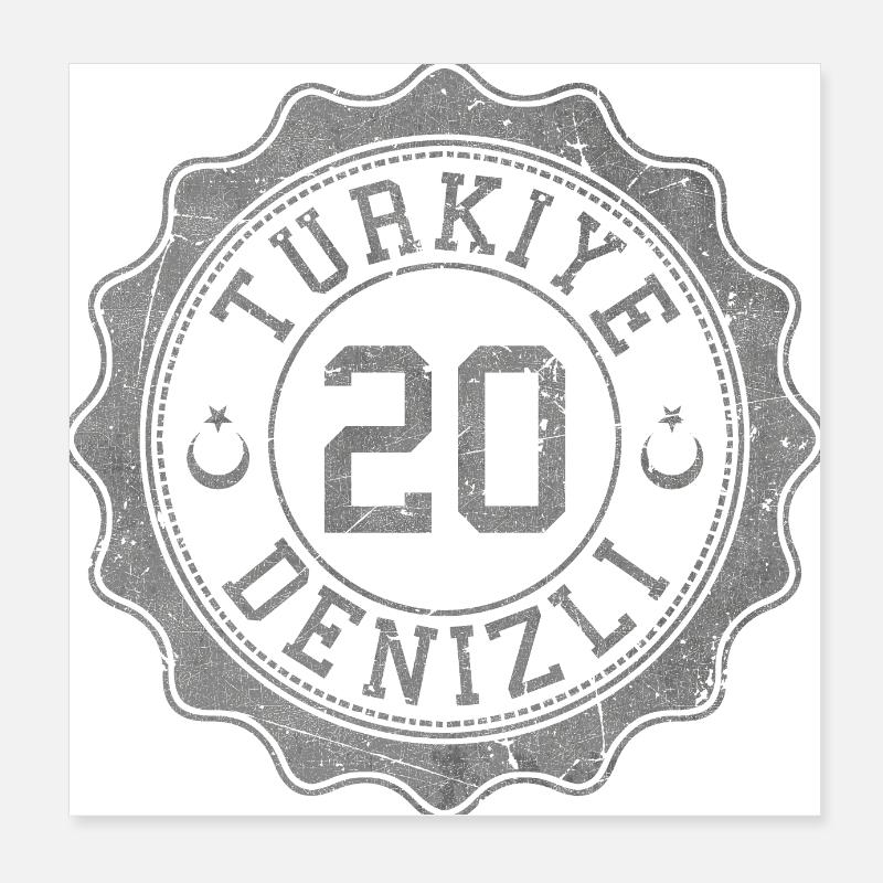 Denizli Poster 20x20 cm