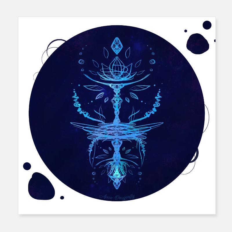 Mystique Collection ~ Mitternachtsblau ~ n°3 Poster 20x20 cm