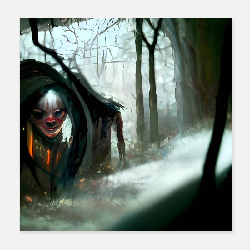 Perdu Poster 20 x 20 cm