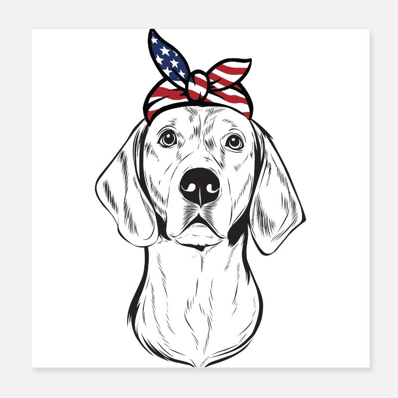 Foxhound for Dog Owners - Foxhound Poster 8" x 8" (20x20 cm)