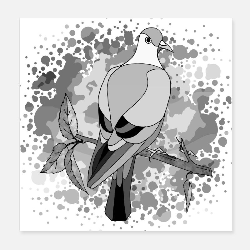 Uccello Poster 20x20 cm