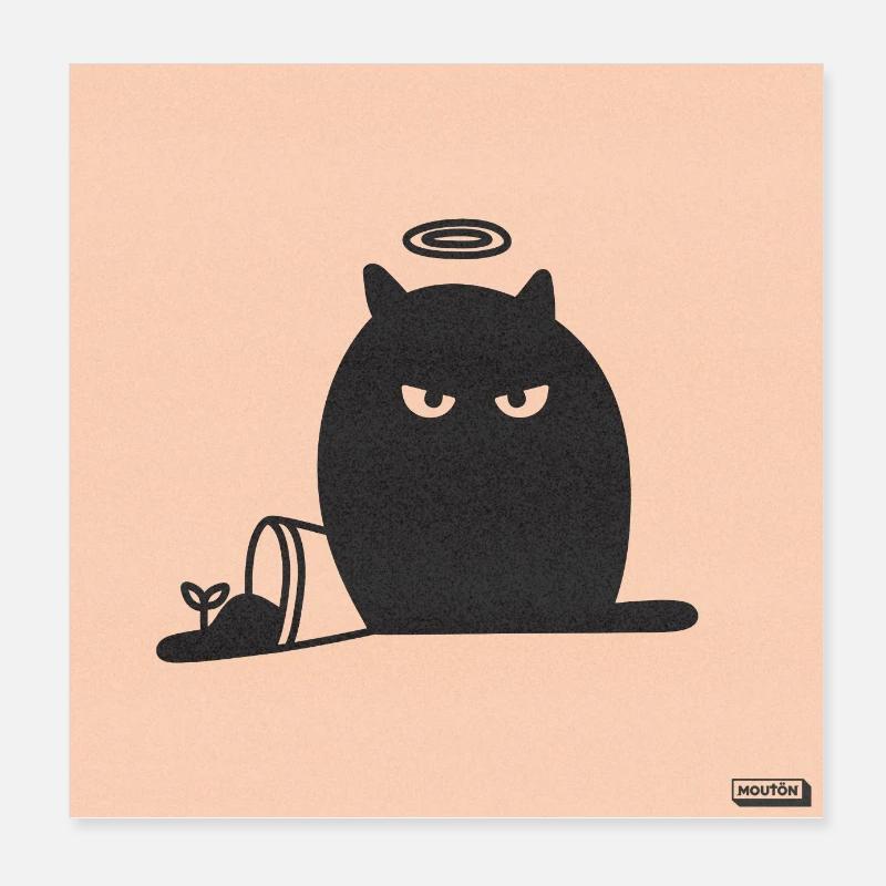 POSTER CAT I Poster 20x20 cm