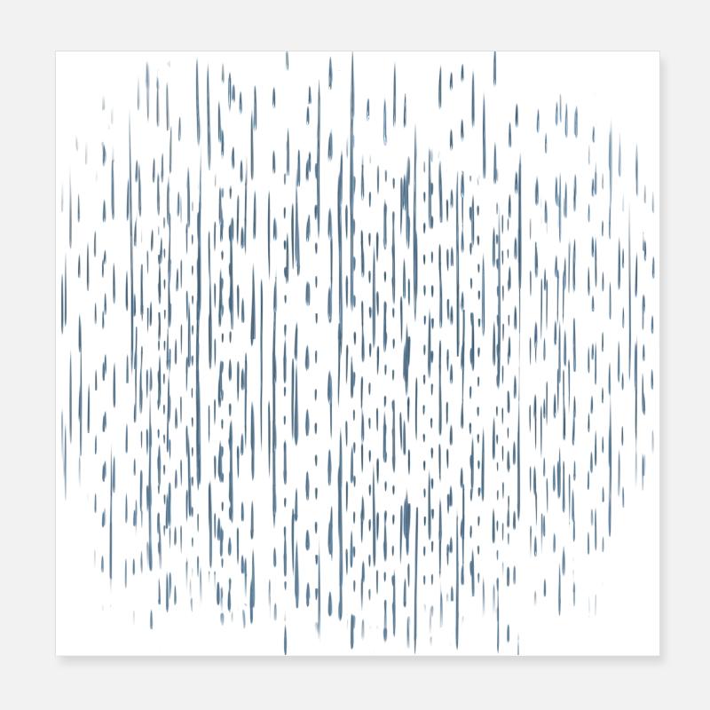 Motif de gouttes de pluie Poster 20 x 20 cm