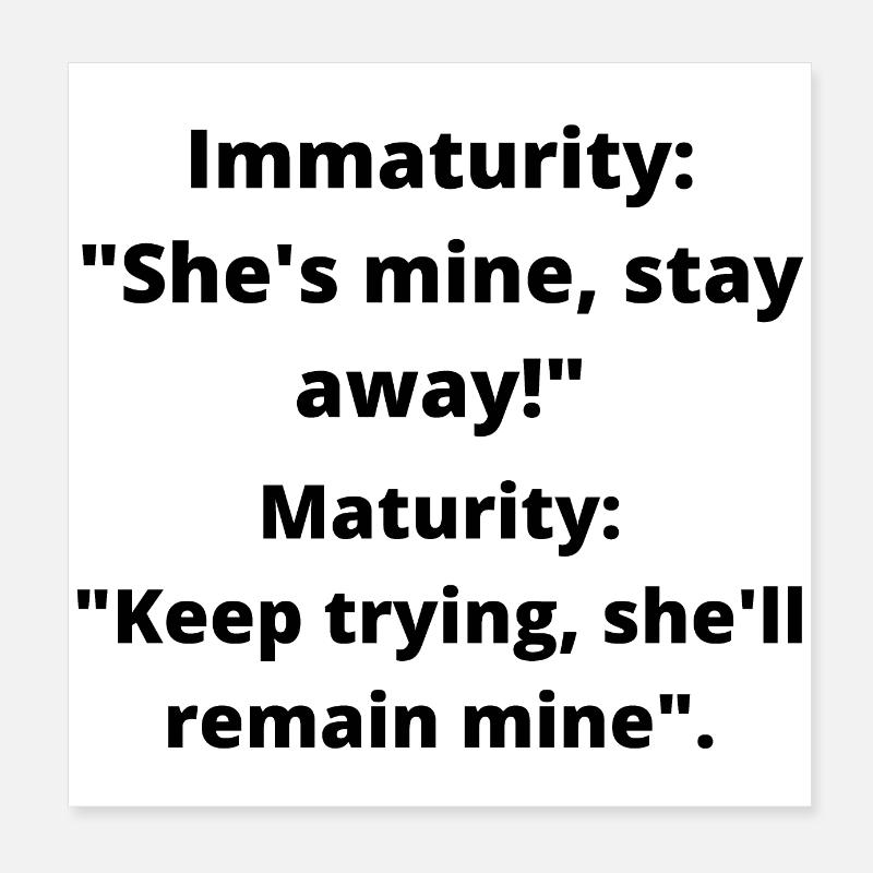 Drôle de sarcasme Poster 20 x 20 cm