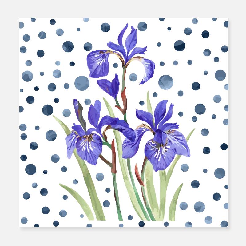 Blumen Poster 20x20 cm