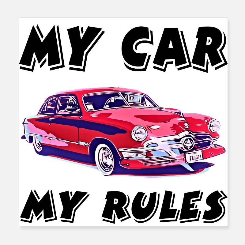 Auto Poster 20x20 cm