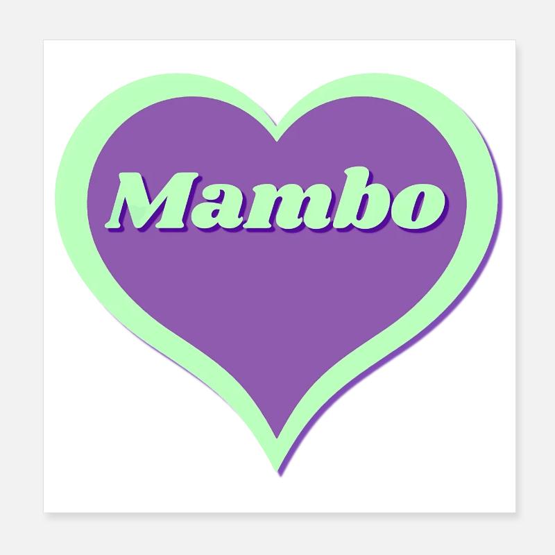 Cœur de Mambo Poster 20 x 20 cm