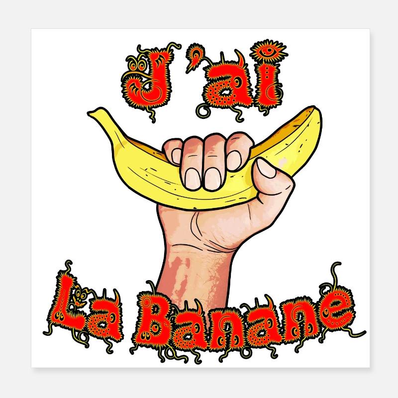 I have the banana Poster 8" x 8" (20x20 cm)