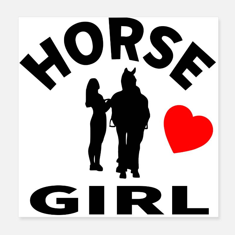Cheval Poster 20 x 20 cm