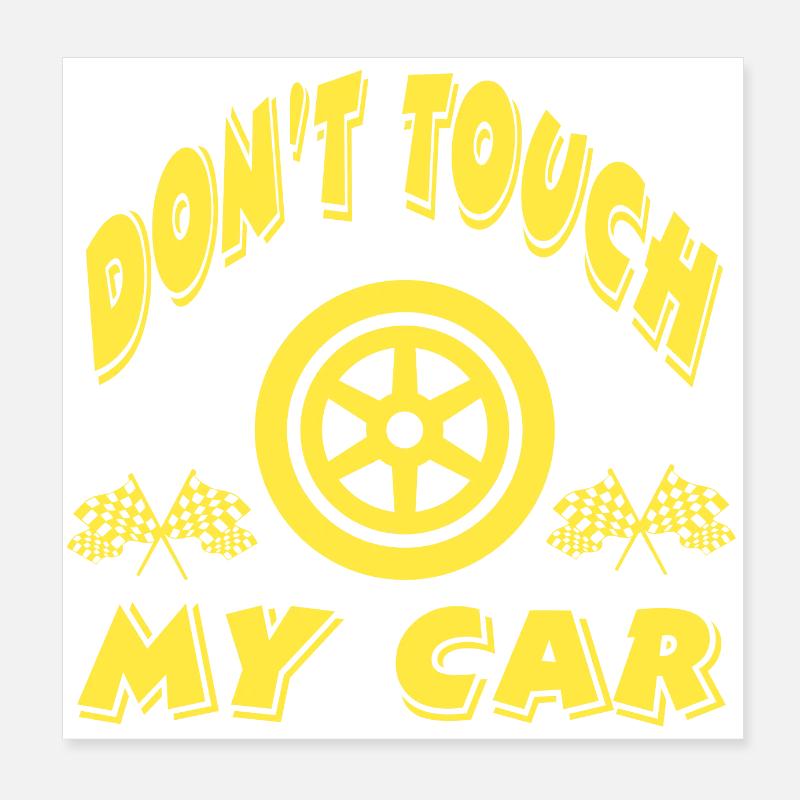 Voiture Poster 20 x 20 cm