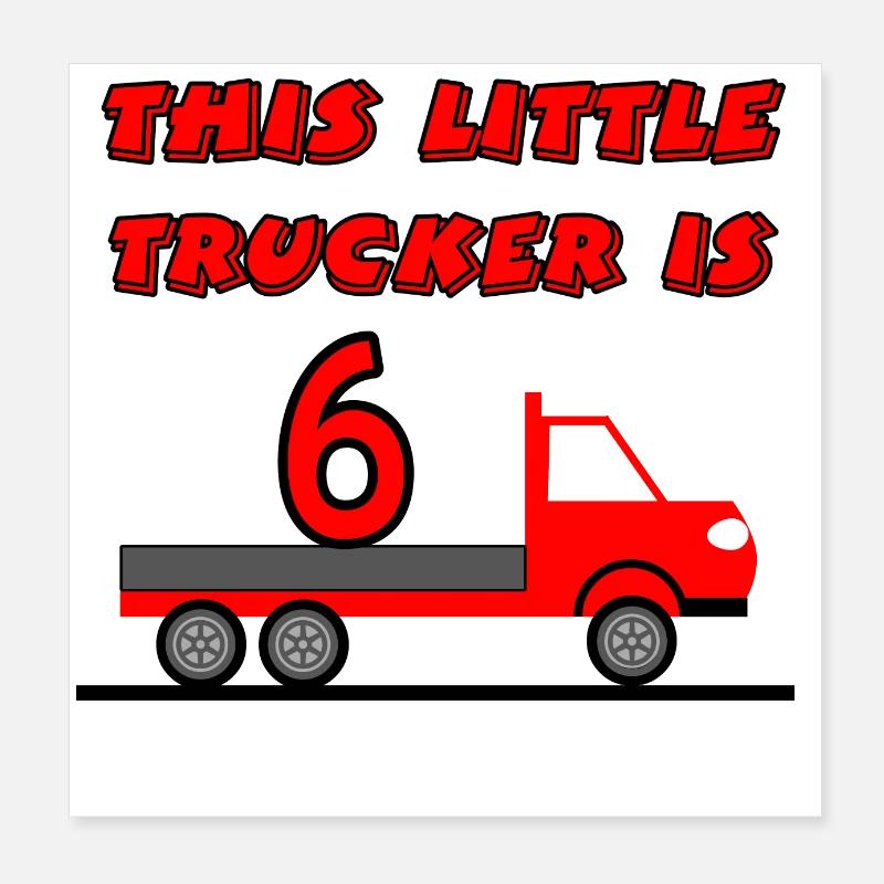 Camion Poster 20 x 20 cm