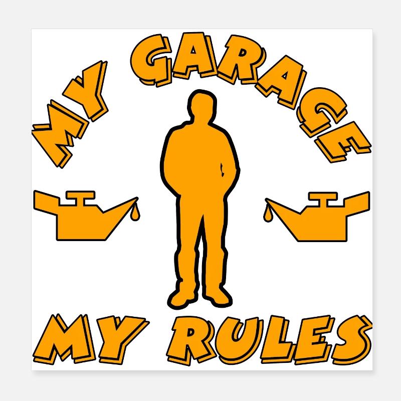 Garage Poster 20 x 20 cm