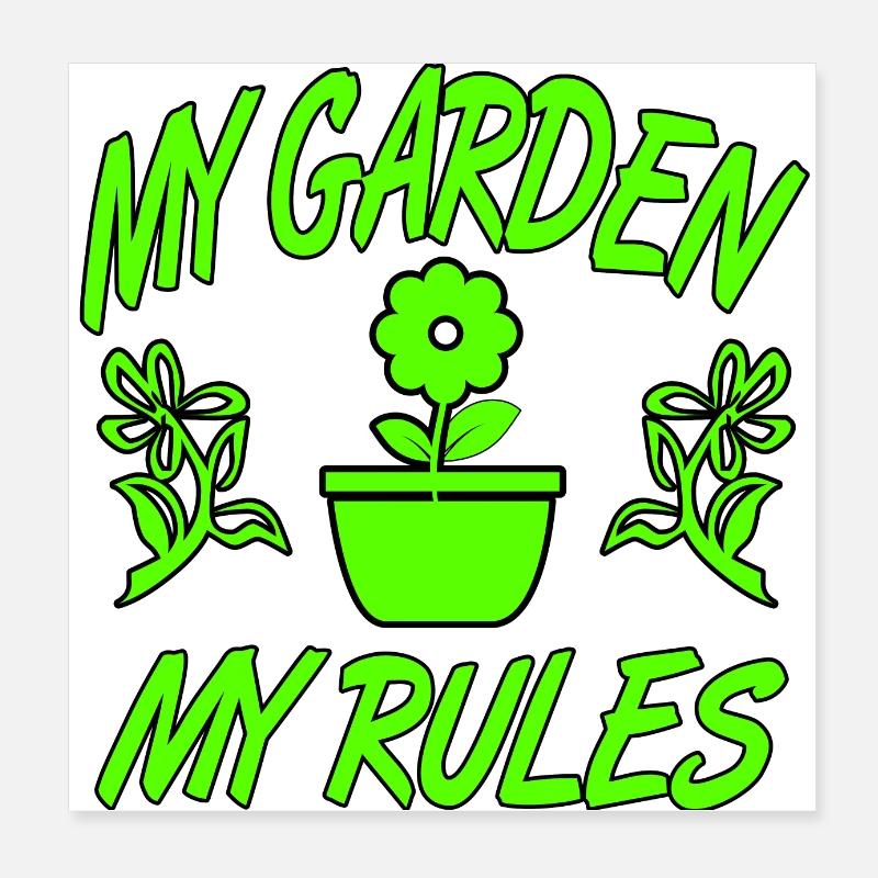 Jardin Poster 20 x 20 cm