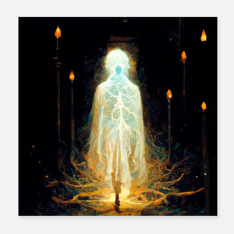 Beings - Poster 8" x 8" (20x20 cm) - white