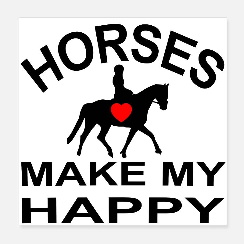 Cheval Poster 20 x 20 cm