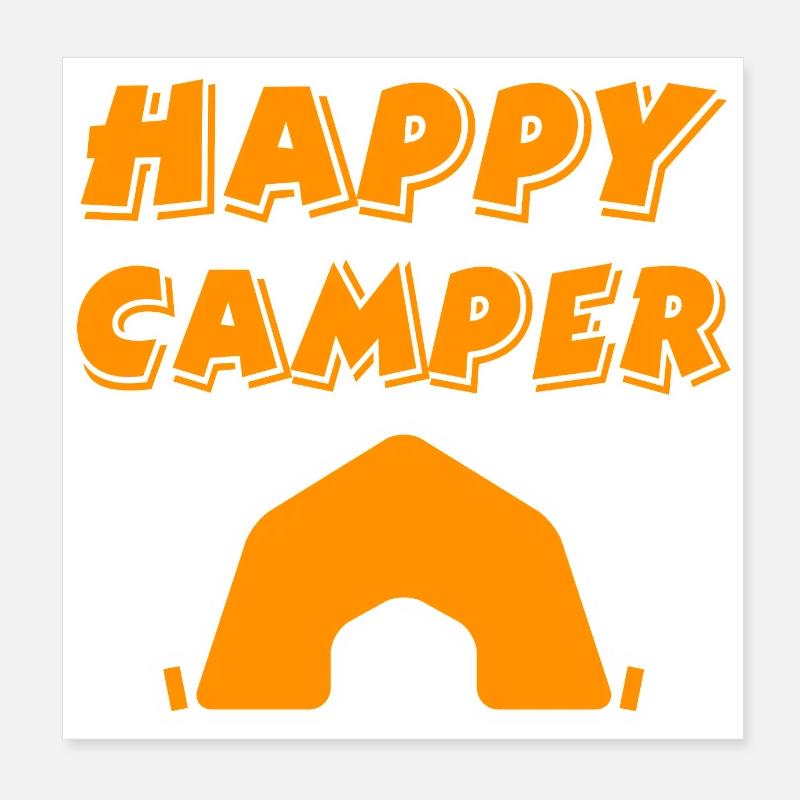 Campeur Poster 20 x 20 cm