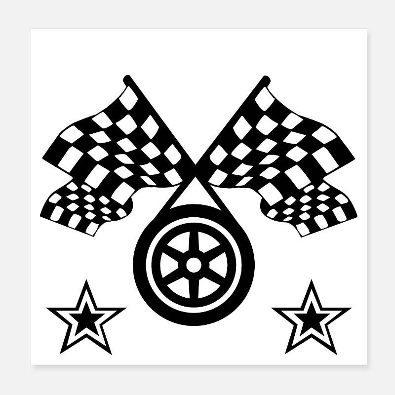 Voiture Poster 20 x 20 cm