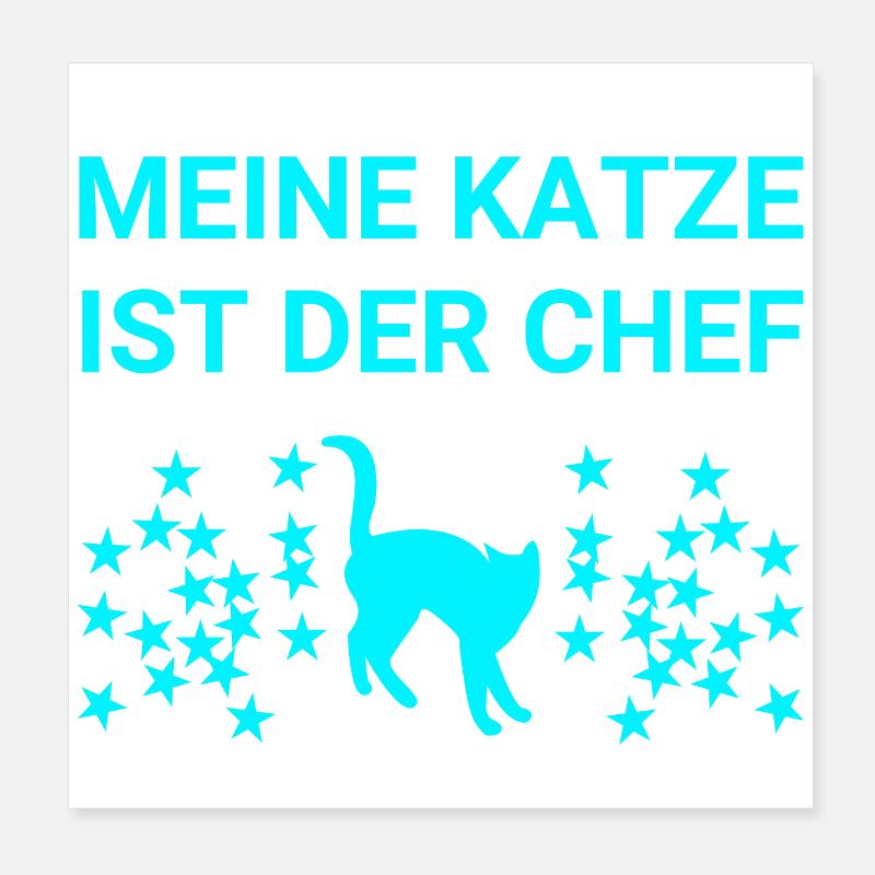 Katze Poster 20x20 cm
