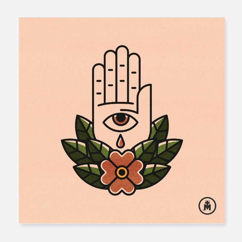 POSTER DIVINE HAND Poster 20 x 20 cm