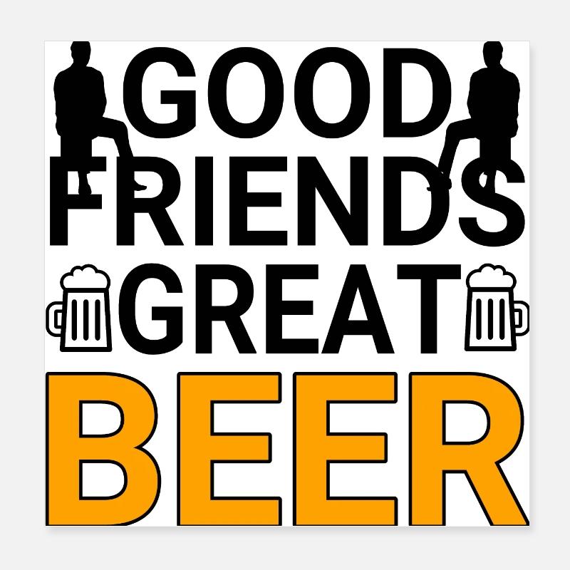 Beer Poster 8" x 8" (20x20 cm)