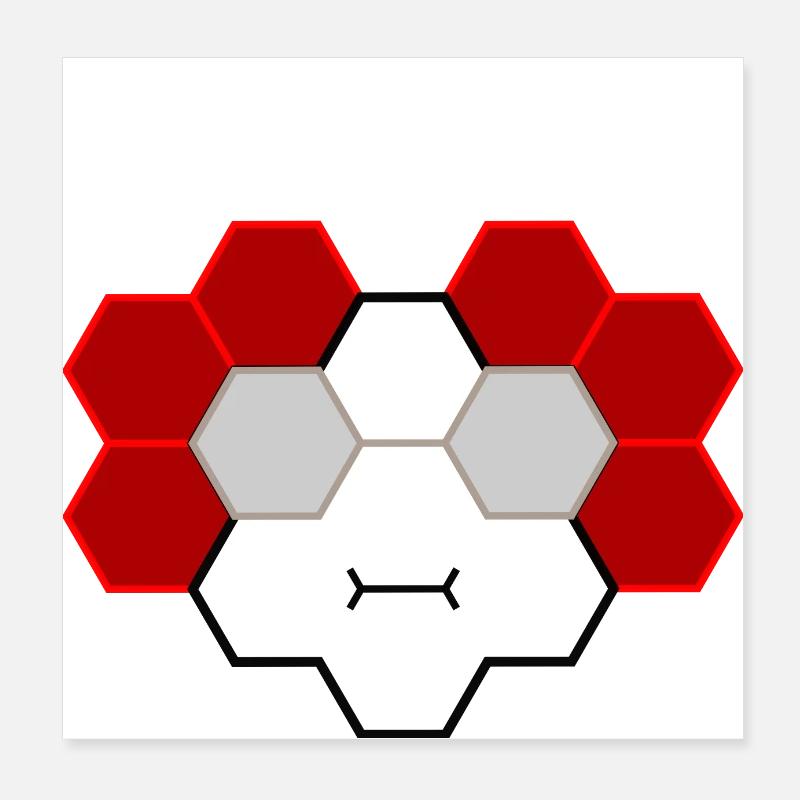 Me in panic mode Poster 8" x 8" (20x20 cm)