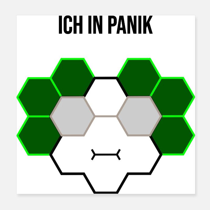 Ich in Panik Poster 20x20 cm