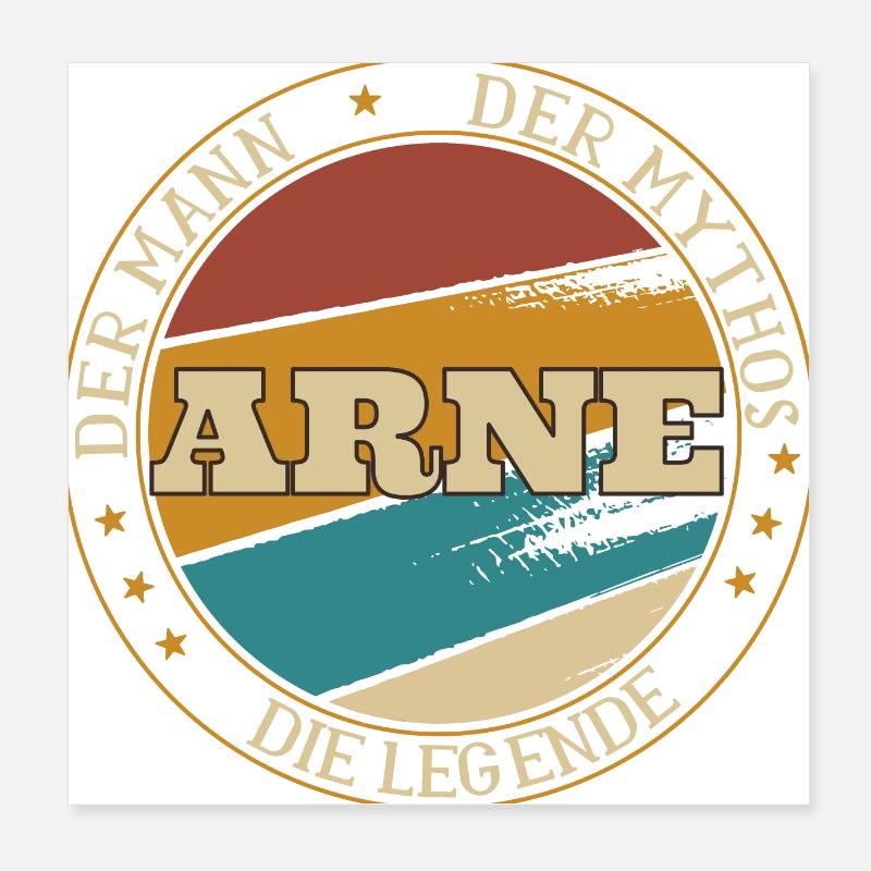 ARNE DER MAN DER MYTHOS DIE LEGENDE Poster 20x20 cm