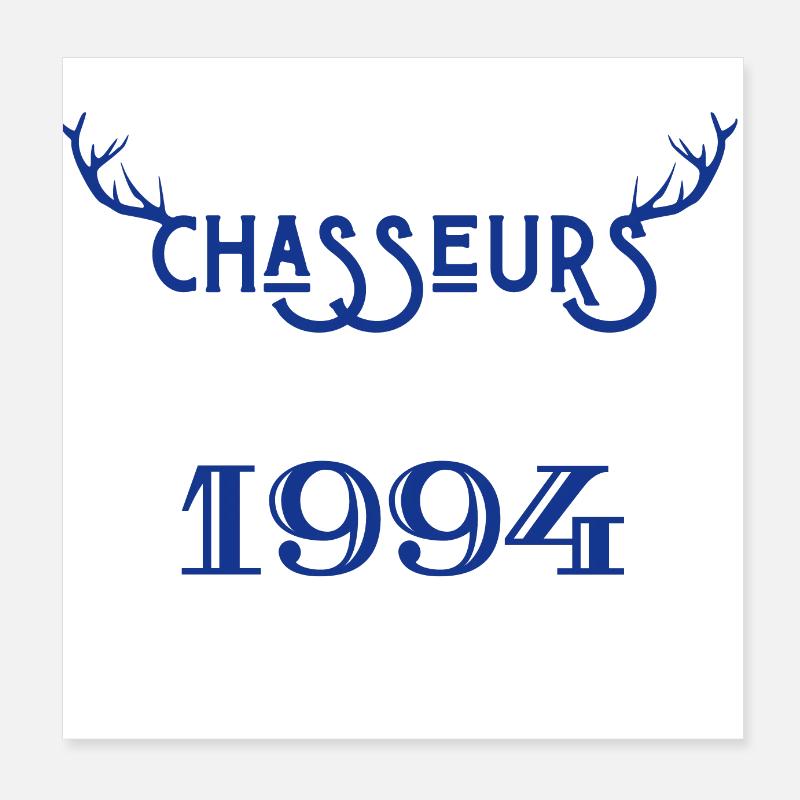 Anniversaire chasseur 1994 Poster 20 x 20 cm