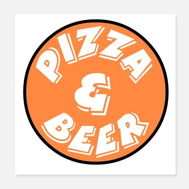 Pizza Poster 20x20 cm