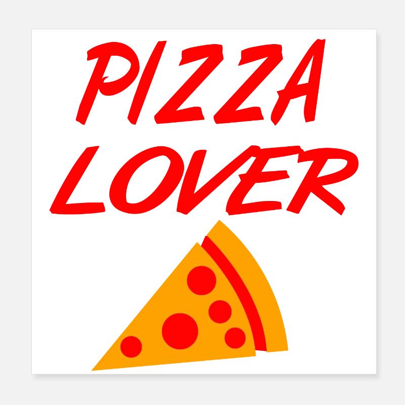 Pizza Poster 20x20 cm