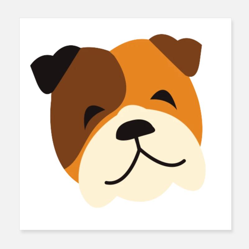 Mischievous dog Poster 8" x 8" (20x20 cm)