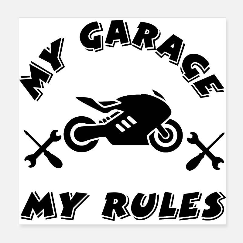 Garage Poster 20 x 20 cm
